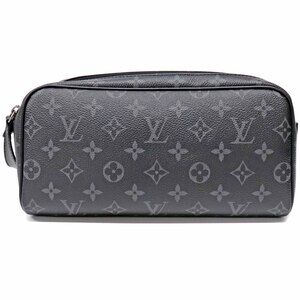 Louis Vuitton Dopp Kit Clutch Bag Monogram Eclipse Black